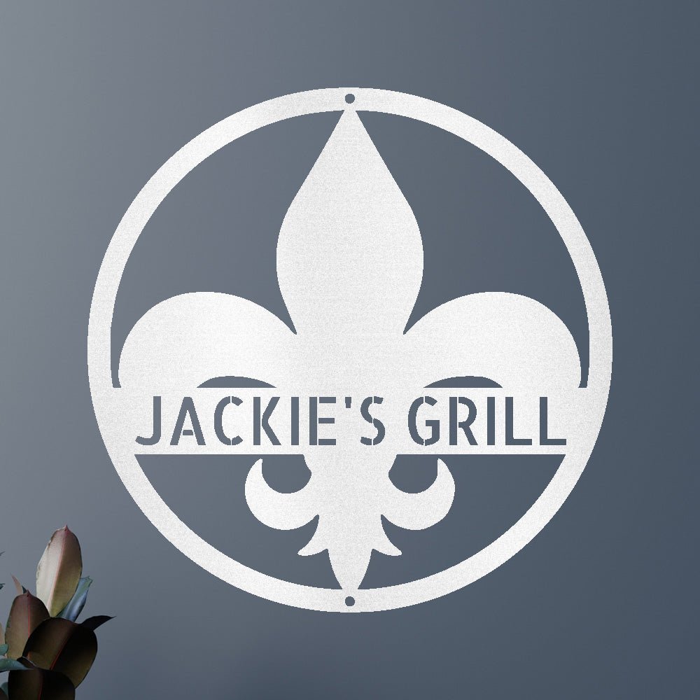 Fleur De Lis Personalized Gifts - Custom Metal Sign