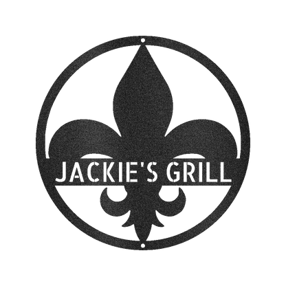 Fleur De Lis Personalized Gifts - Custom Metal Sign