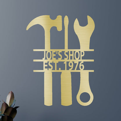 Garage Sign - Custom Metal Sign, Mechanic Gift, Christmas Gift