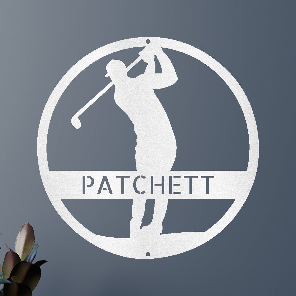 Golfer Personalized Gifts - Custom Metal Sign