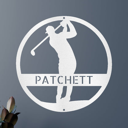 Golfer Personalized Gifts - Custom Metal Sign