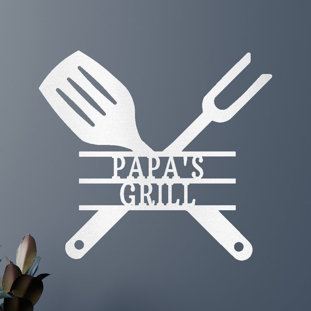 Grilling Utensils Personalized Gifts - Custom Metal Sign