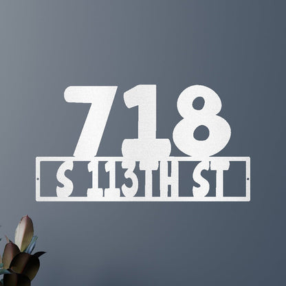 Home Address Personalized Gifts - Custom Metal Sign