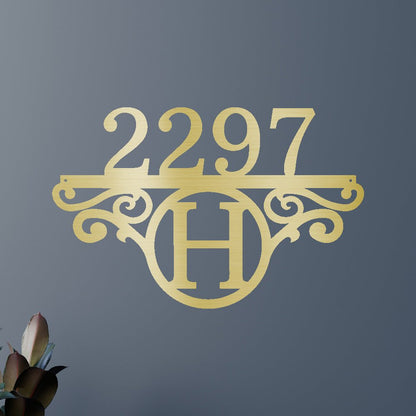 Initial Address Personalized Gifts - Custom Metal Sign