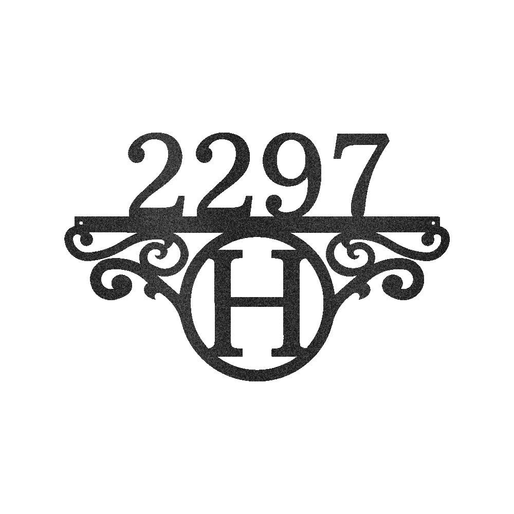 Initial Address Personalized Gifts - Custom Metal Sign