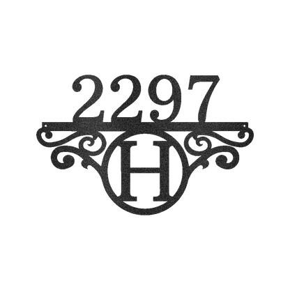 Initial Address Personalized Gifts - Custom Metal Sign