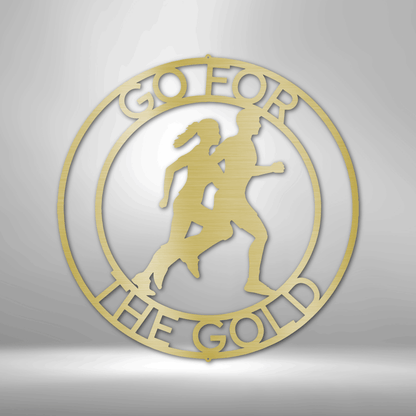 Cross Country Personalized Gifts - Custom Metal Sign for Marathon Runner