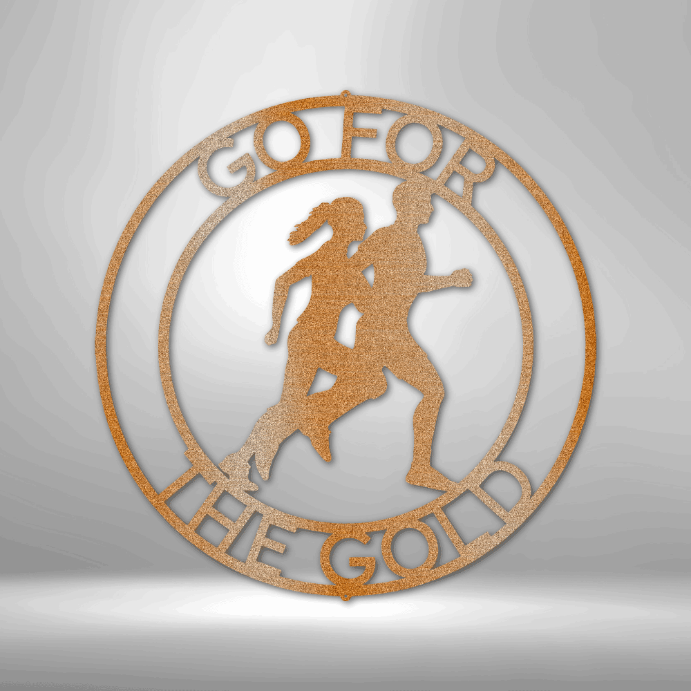 Cross Country Personalized Gifts - Custom Metal Sign for Marathon Runner