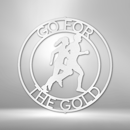 Cross Country Personalized Gifts - Custom Metal Sign for Marathon Runner