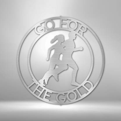 Cross Country Personalized Gifts - Custom Metal Sign for Marathon Runner