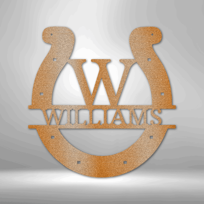 Horseshoe Personalized Gifts - Custom Metal Sign