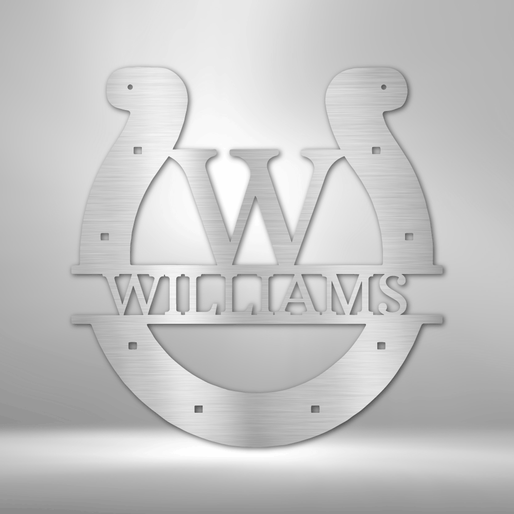 Horseshoe Personalized Gifts - Custom Metal Sign