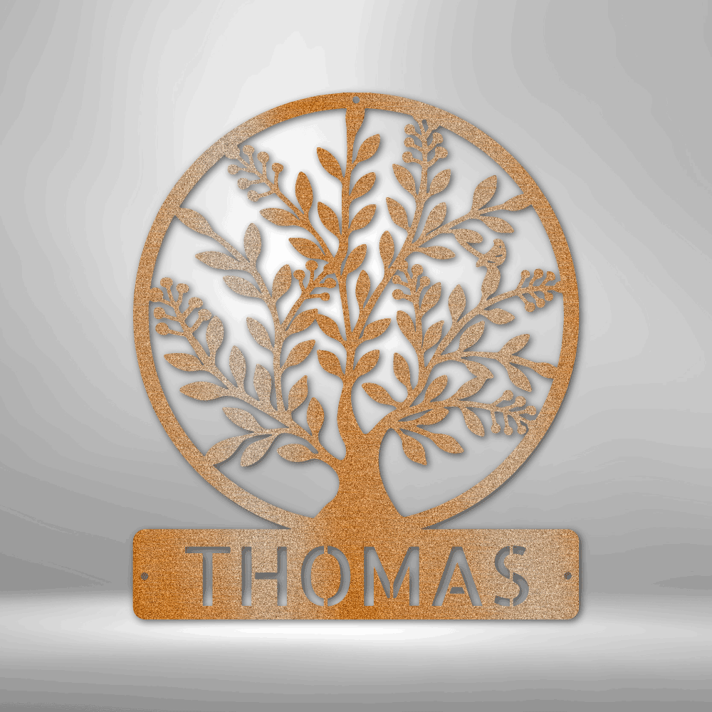 Family Tree Personalized Gifts - Custom Metal Sign