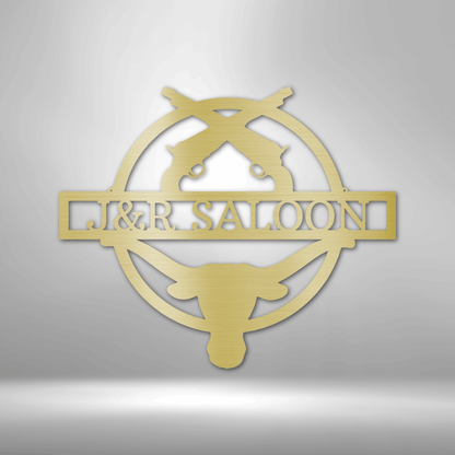 Saloon Personalized Gifts - Custom Metal Sign