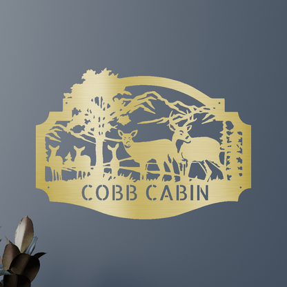 Name Metal Sign - Custom Metal Sign, Anniversary/Wedding/Housewarming/Christmas Gift