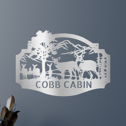 Name Metal Sign - Custom Metal Sign, Anniversary/Wedding/Housewarming/Christmas Gift