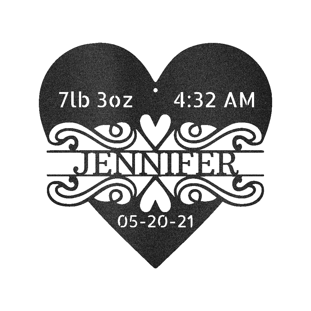 Newborn Love Personalized Gifts - Custom Metal Sign