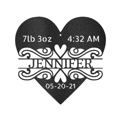 Newborn Love Personalized Gifts - Custom Metal Sign