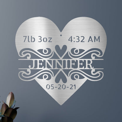 Newborn Love Personalized Gifts - Custom Metal Sign