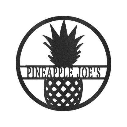 Pineapple Sign - Custom Metal Sign, Housewarming Gift