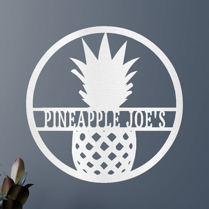 Pineapple Sign - Custom Metal Sign, Housewarming Gift