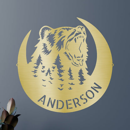 Roaring Bear Personalized Gifts - Custom Metal Sign