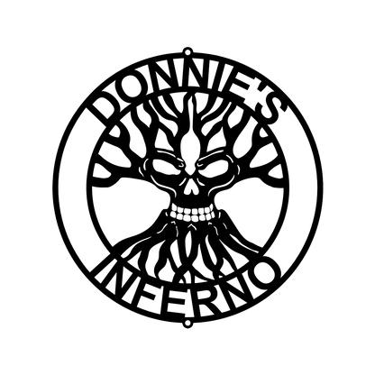 Skull Family Tree Personalized Gifts - Custom Metal Sign