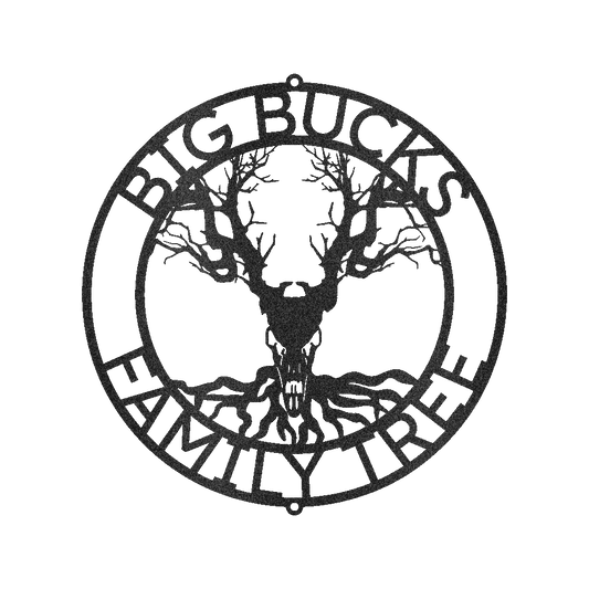 Skull Tree Sign - Custom Metal Sign, Housewarming/Christmas Gift, Family Letter