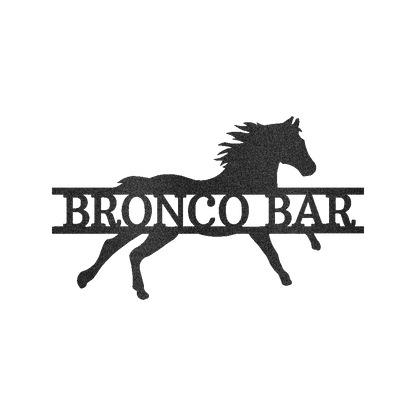 Sprinting Horse Personalized Gifts - Custom Metal Sign
