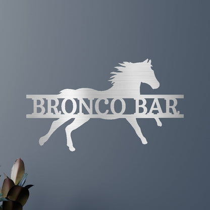 Sprinting Horse Personalized Gifts - Custom Metal Sign