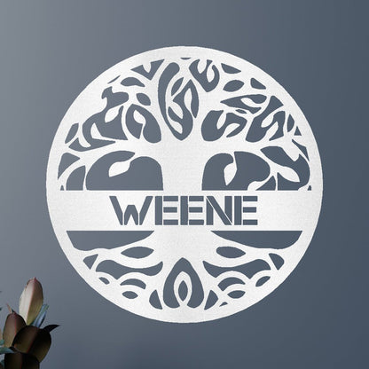 Tree of Life Sign - Custom Metal Sign, Family Tree, Wedding Present