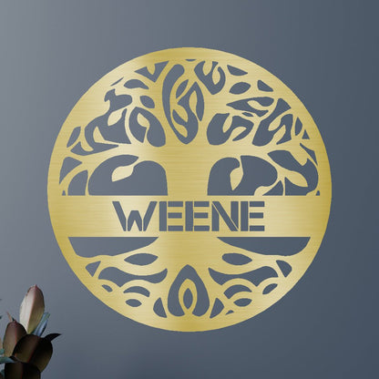 Tree of Life Sign - Custom Metal Sign, Family Tree, Wedding Present