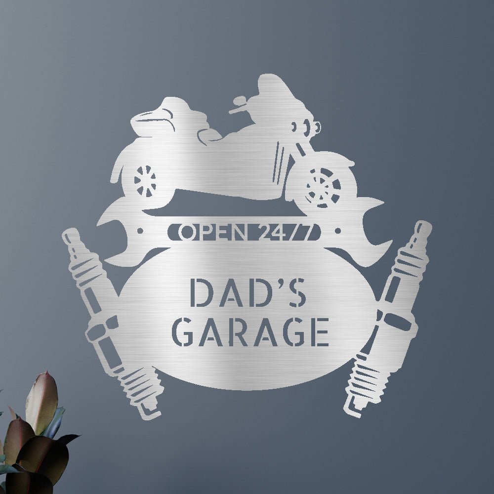Trike Mechanic Garage Personalized Gifts - Custom Metal Sign