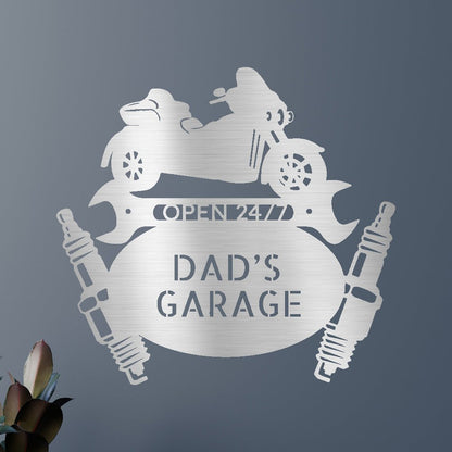 Trike Mechanic Garage Personalized Gifts - Custom Metal Sign