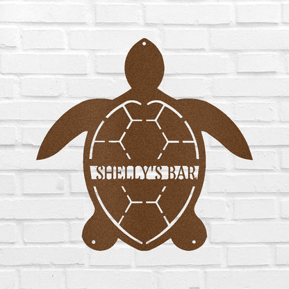 Turtle Personalized Gifts - Custom Metal Sign