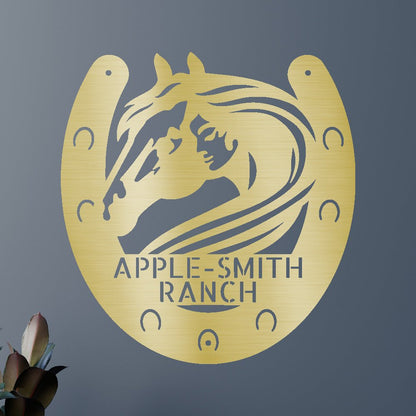 Wedding Gift Personalized Gifts - Custom Metal Sign, Horse Owner, Housewarming Gifts