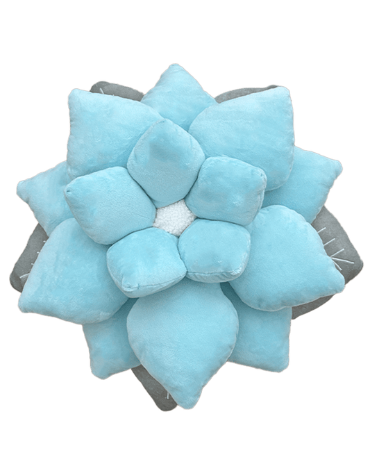 Poinsettia Pillow - Frost Blue