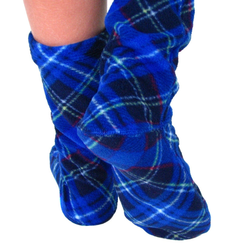Polar Feet Adult Socks - Blue Argyle