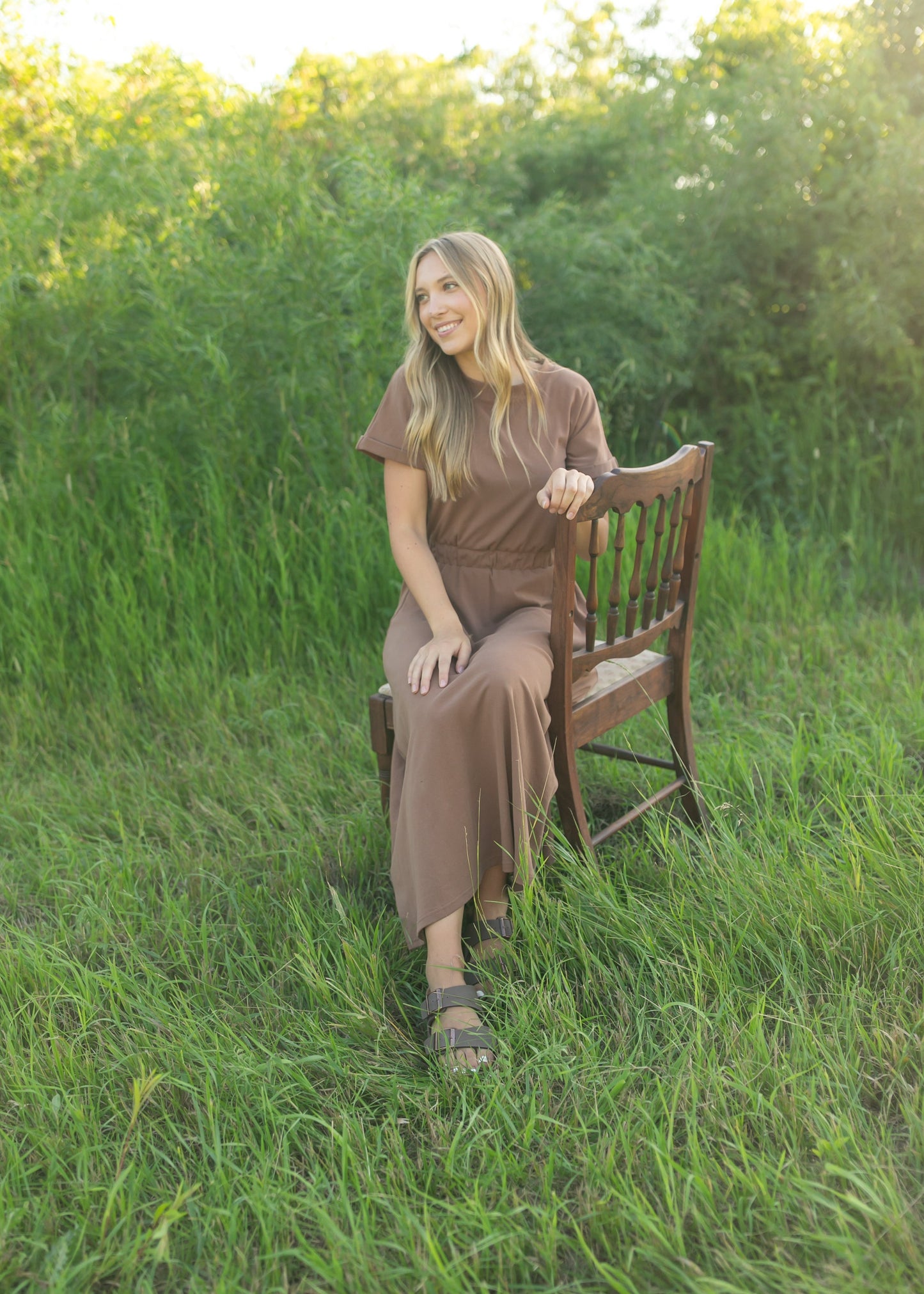 Casey Cap Sleeve Midi Dress