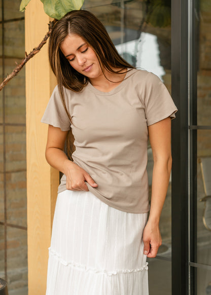 Essential Flutter Sleeve Top