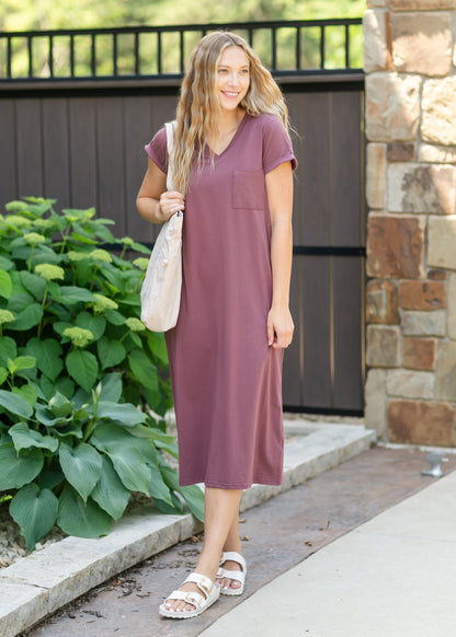 Finley V-neck T-shirt Dress