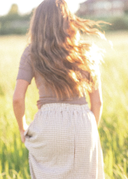 McKenna Gingham Maxi Skirt