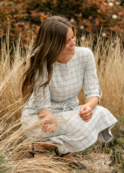 Monica Tie Waist Midi Dress