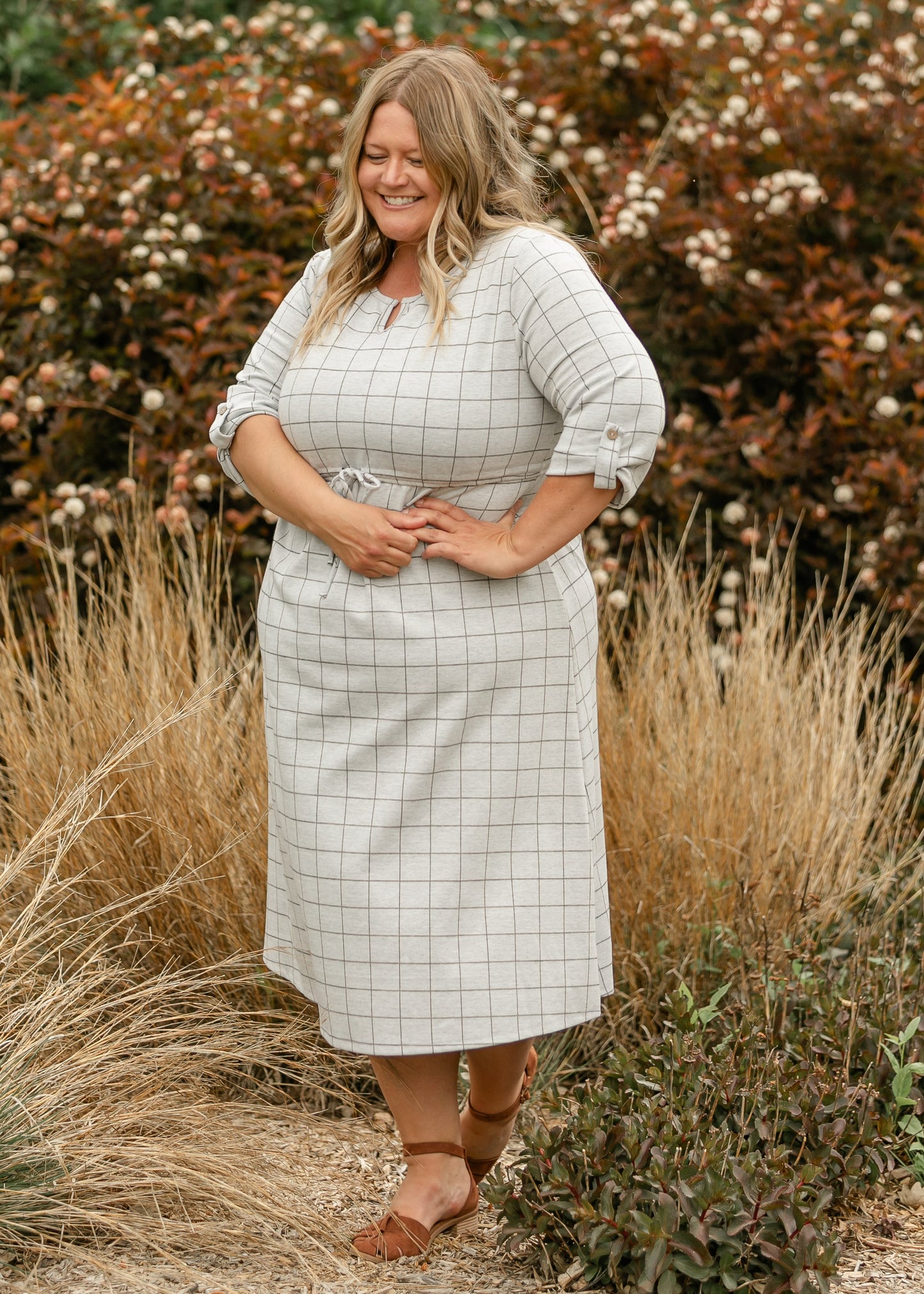 Monica Tie Waist Midi Dress