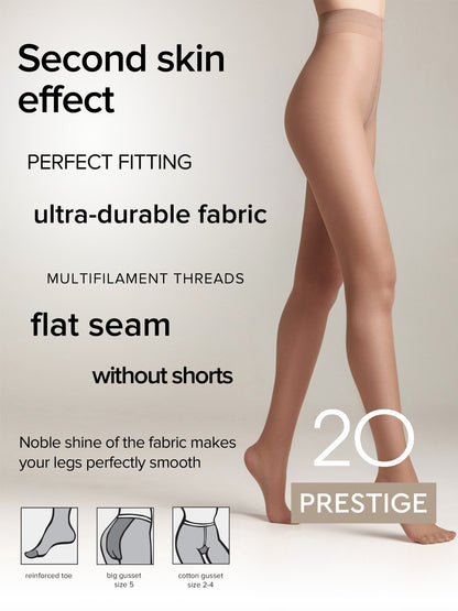 Tights Conte Prestige 20 Den - Sheer to Waist Noble Shine