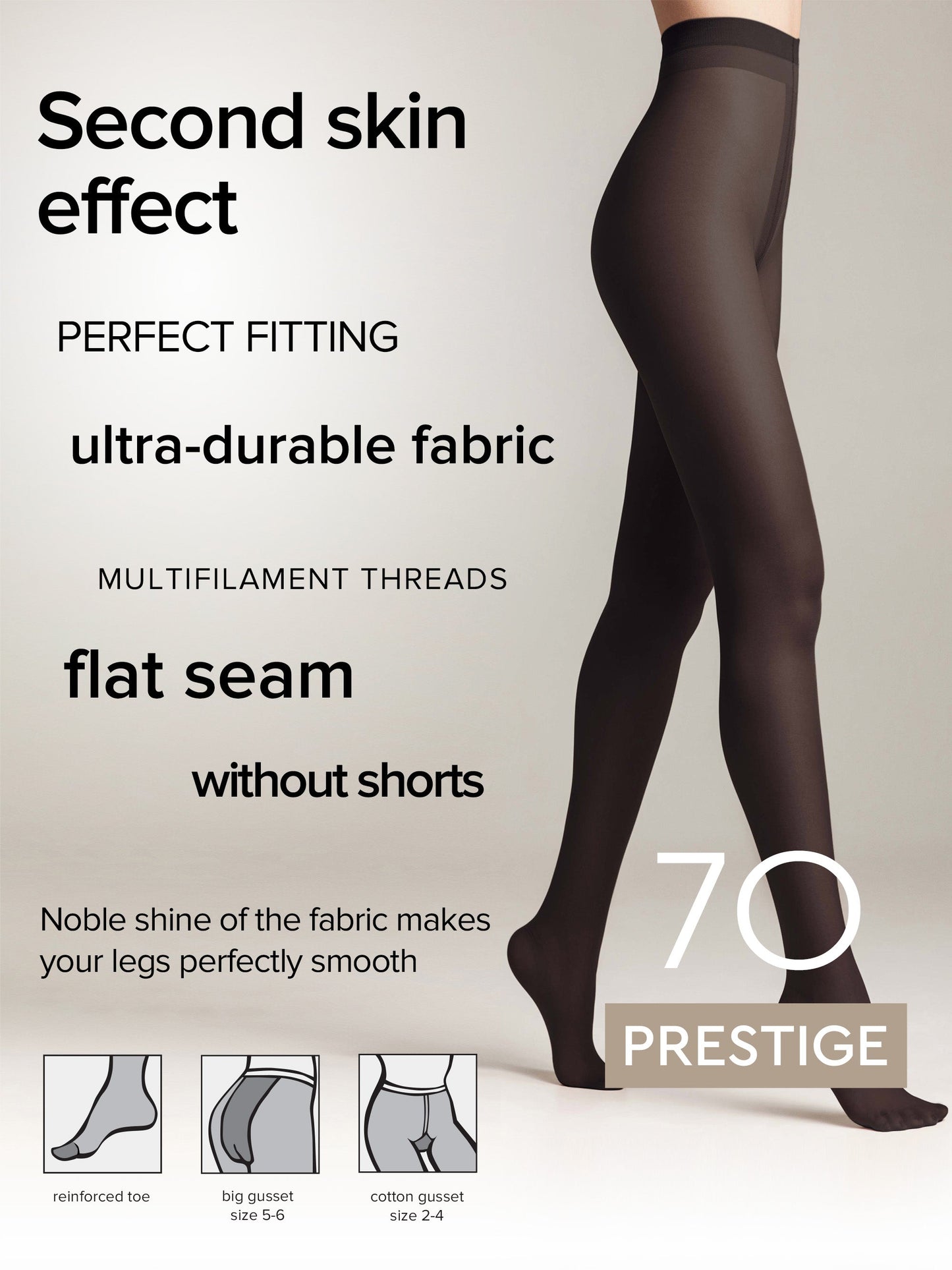 Tights Conte Prestige 70 Den - Soft Silk