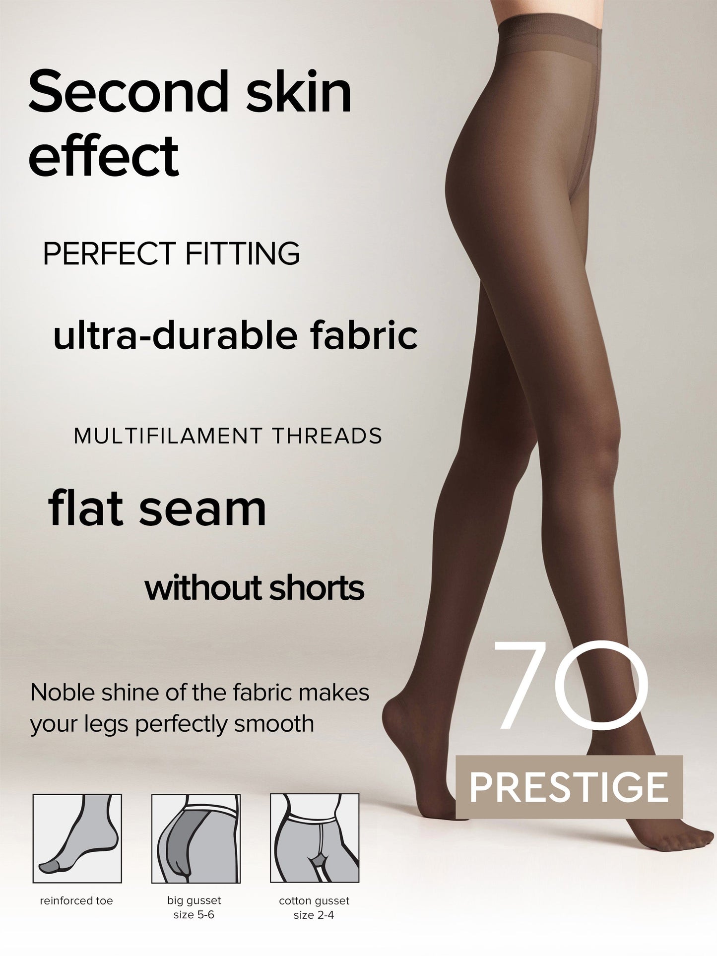 Tights Conte Prestige 70 Den - Soft Silk