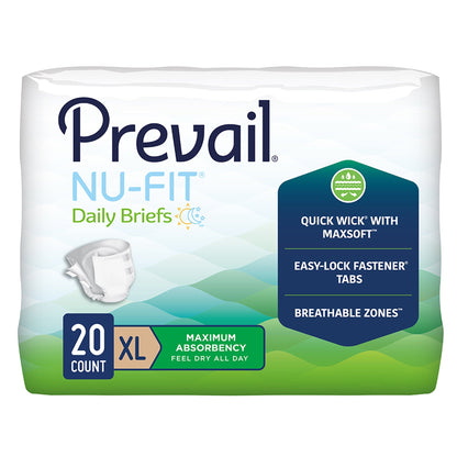 Prevail Nu-Fit Adult Briefs