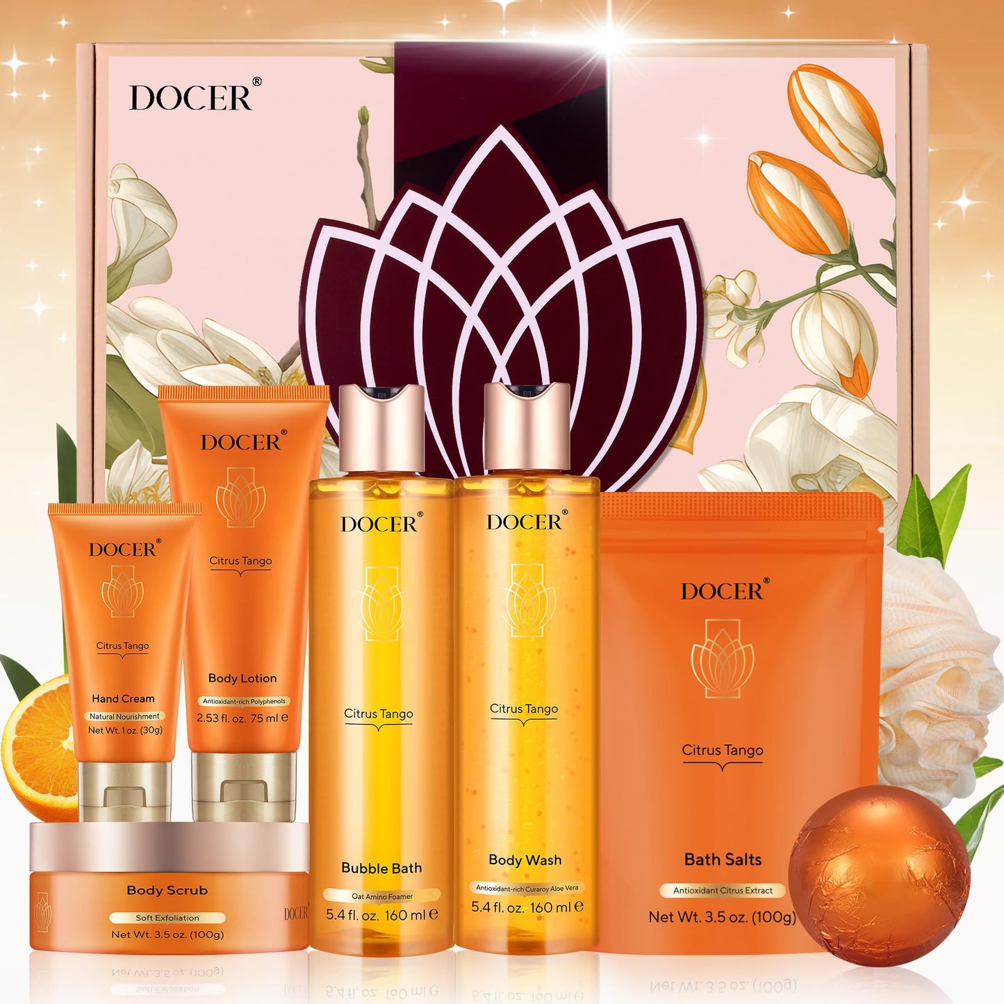 DOCER Citrus Tango Premium Spa Kit