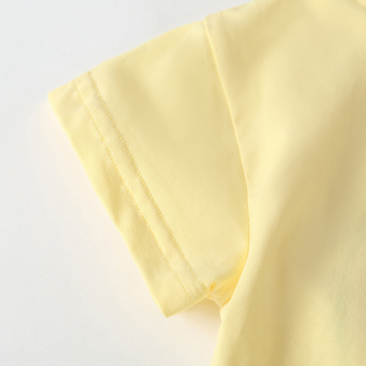 Baby Smiley Print Pattern Solid Tee Combo Plaid Pattern Triangle Shorts Sets